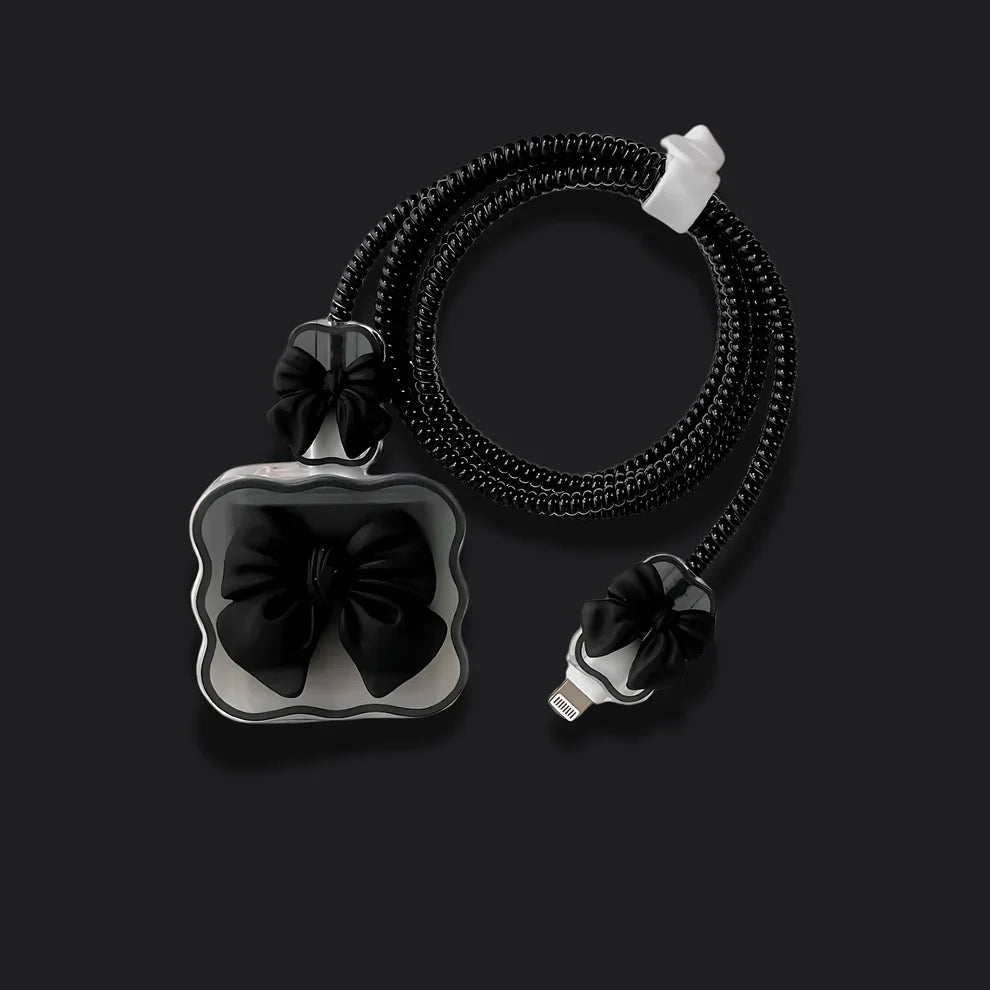 Black Bow Charger Protector